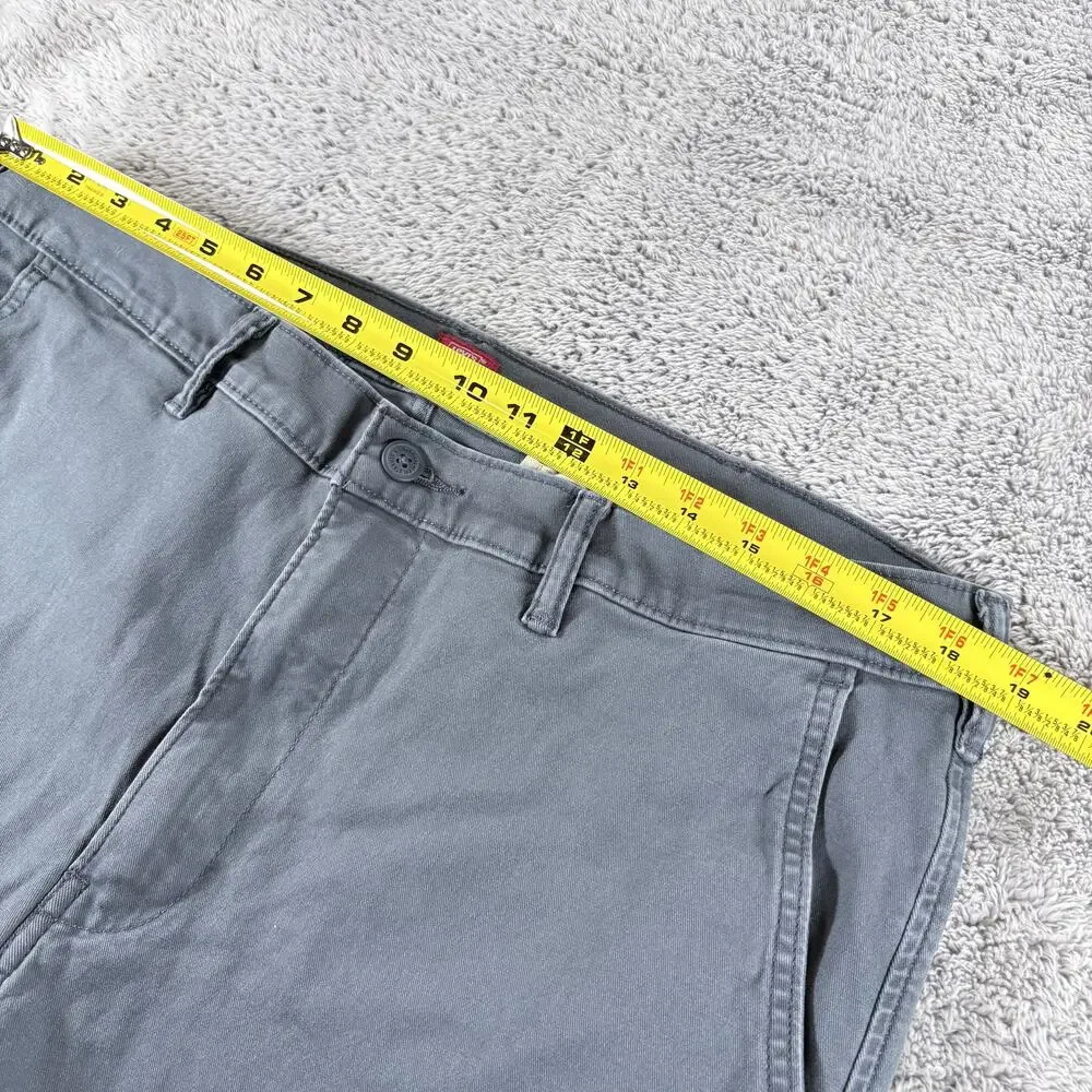 Levi's 2 Pair Chino Slacks Color Gray and Black‎ Sz 38x30 *FLAWS*